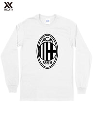 AC Milan Crest T-Shirt - Mens - Long Sleeve