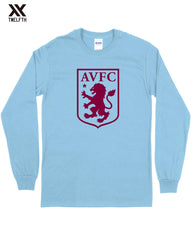 Aston Villa Crest T-Shirt - Mens - Long Sleeve