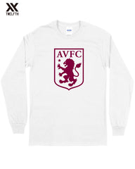Aston Villa Crest T-Shirt - Mens - Long Sleeve