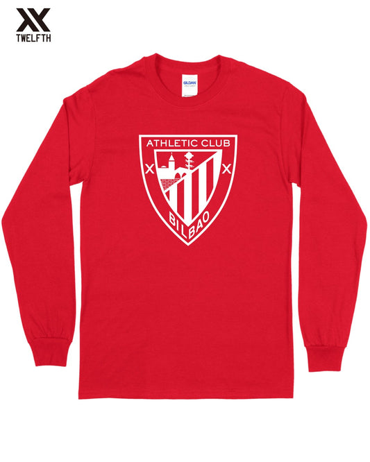 Athletic Bilbao Crest T-Shirt - Mens - Long Sleeve