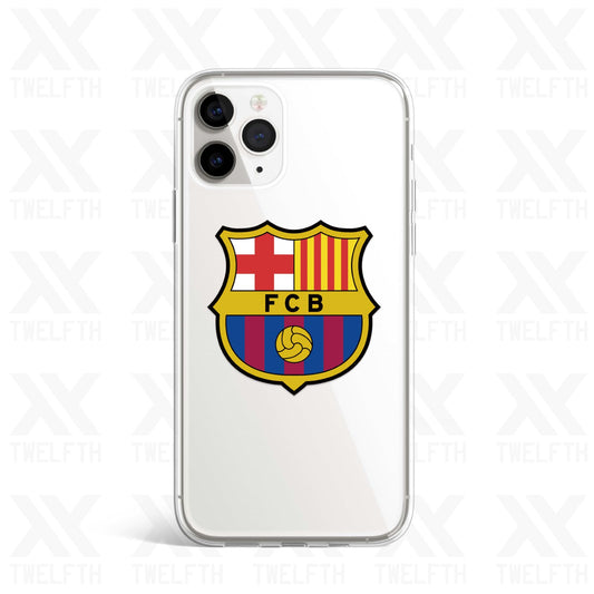 Barcelona Crest Clear Phone Case