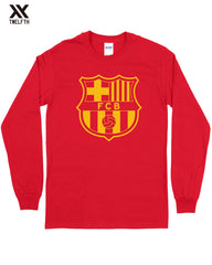 Barcelona Crest T-Shirt - Mens - Long Sleeve