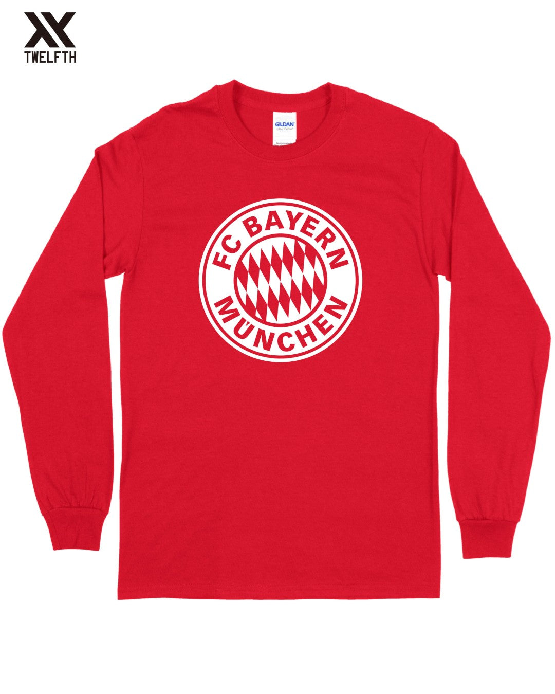 Bayern Munich Crest T-Shirt - Mens - Long Sleeve