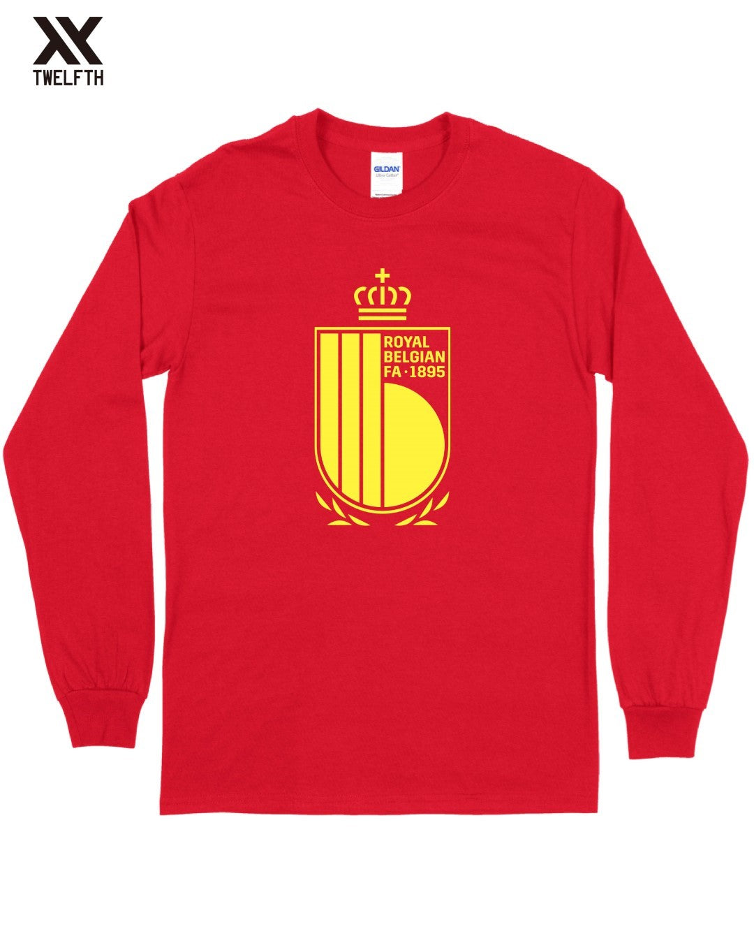 Belgium Crest T-Shirt - Mens - Long Sleeve
