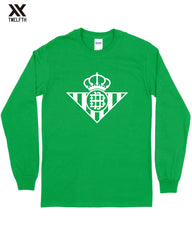 Real Betis Crest T-Shirt - Mens - Long Sleeve