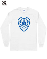 Boca Juniors Crest T-Shirt - Mens - Long Sleeve