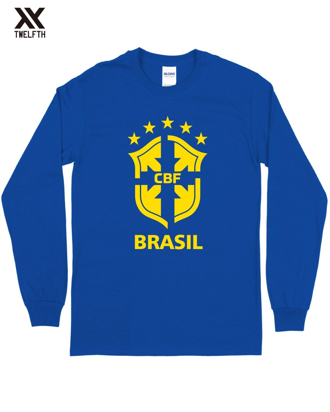 Brazil Crest T-Shirt - Mens - Long Sleeve
