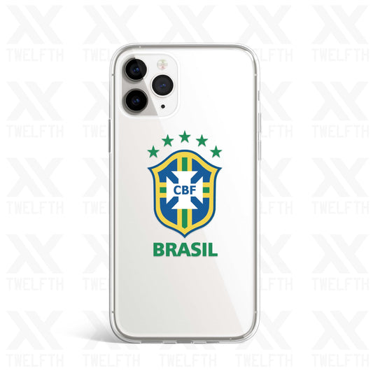Brazil Crest Clear Phone Case