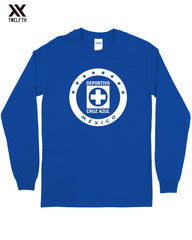 Cruz Azul Crest T-Shirt - Mens - Long Sleeve