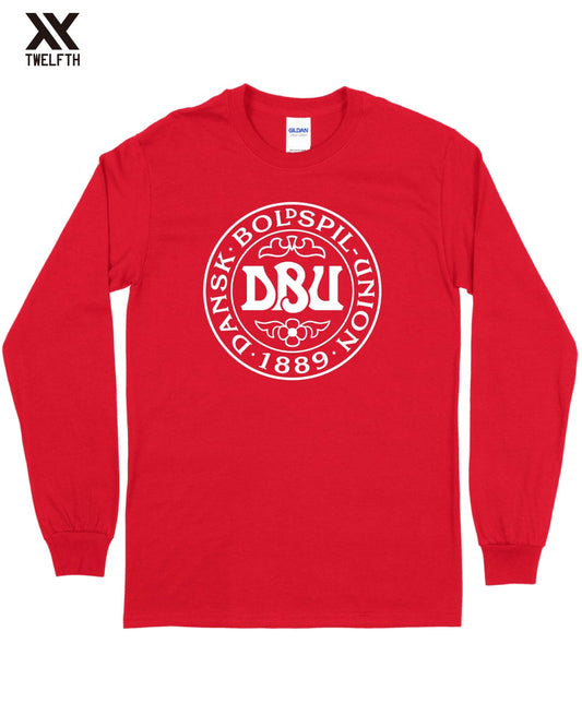 Denmark Crest T-Shirt - Mens - Long Sleeve