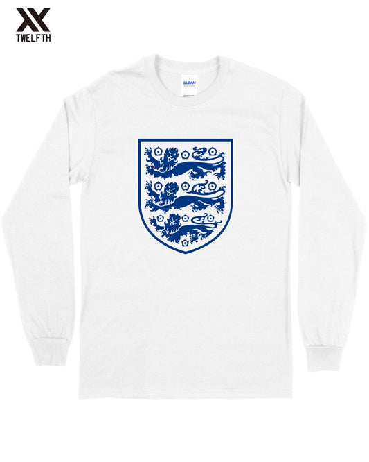 England Crest T-Shirt - Mens - Long Sleeve