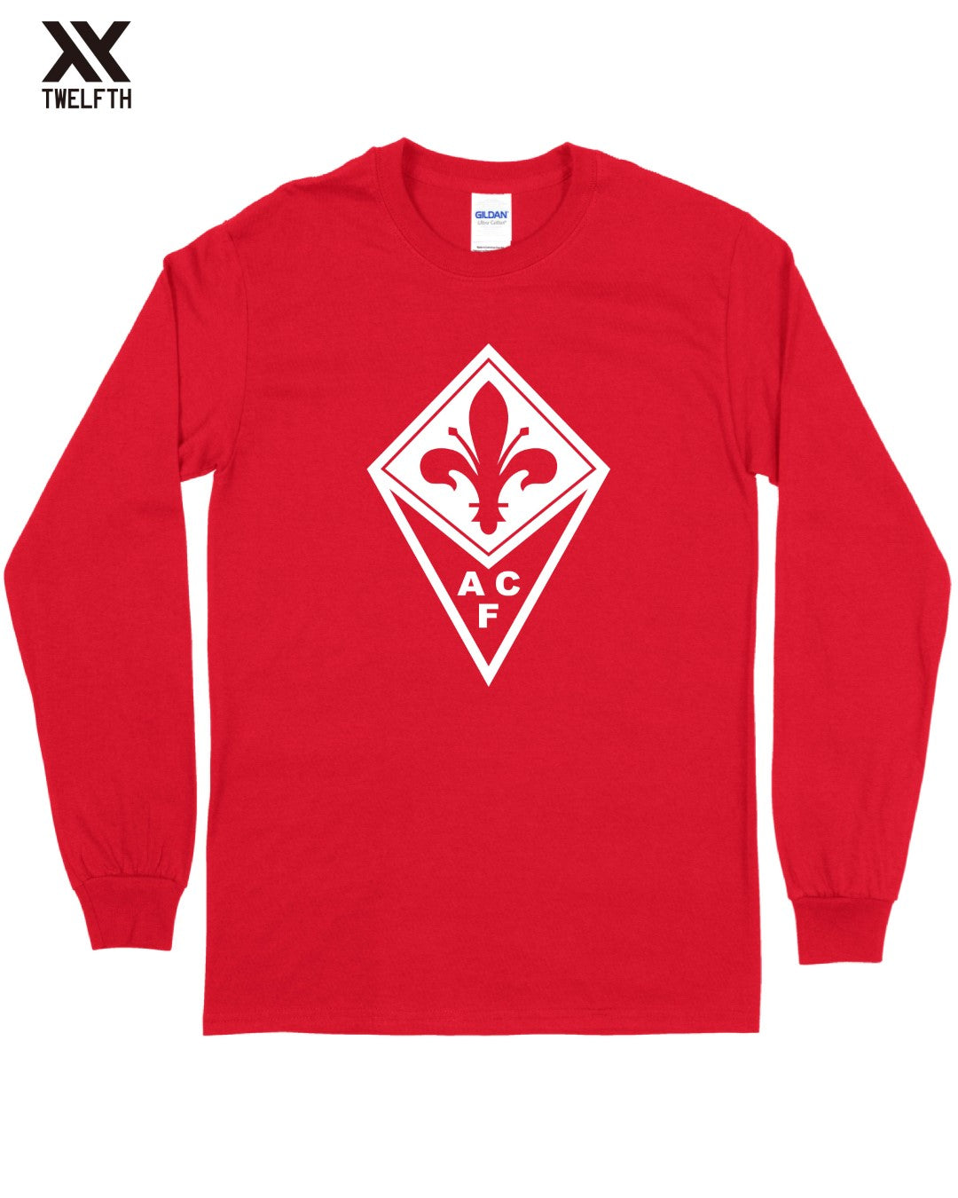Fiorentina Crest T-Shirt - Mens - Long Sleeve