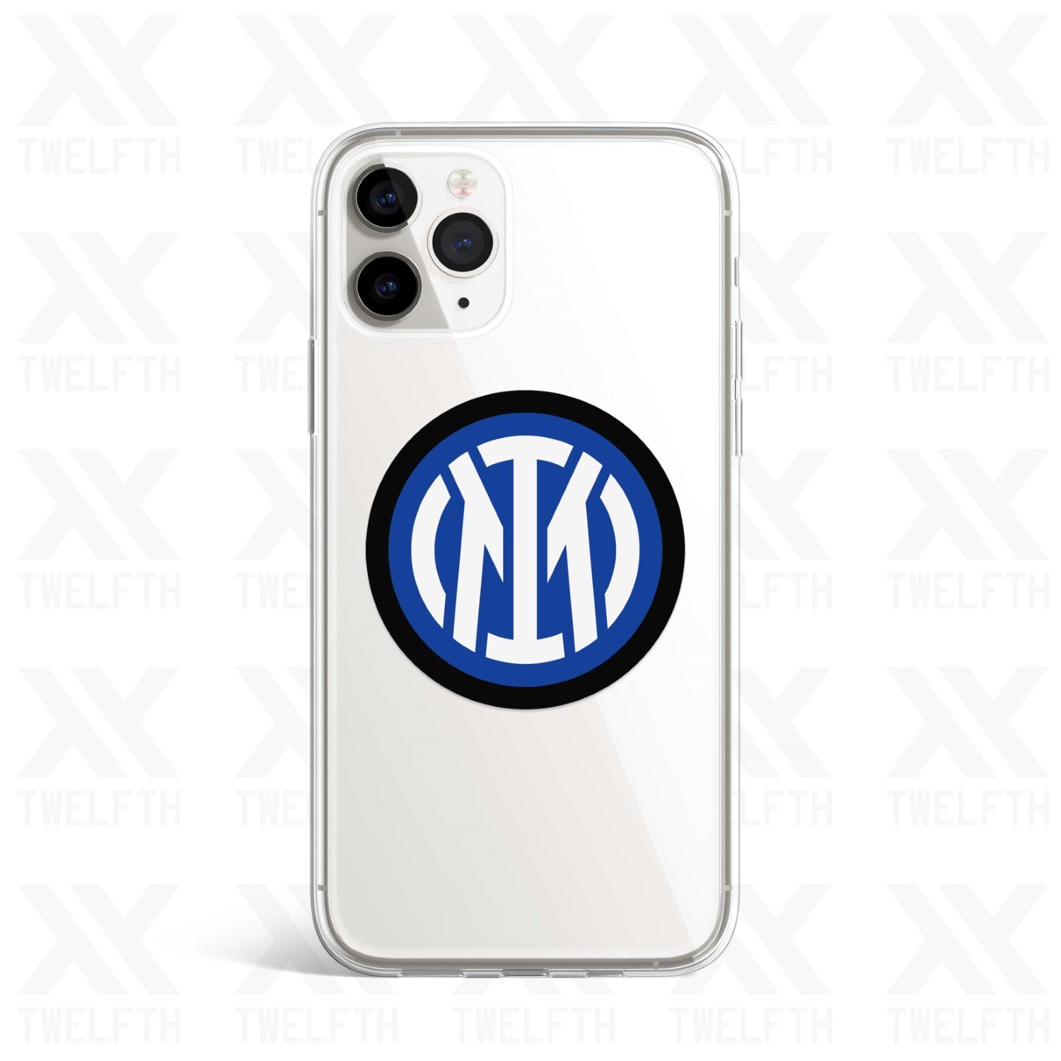 Inter Milan (New) Crest Clear Phone Case