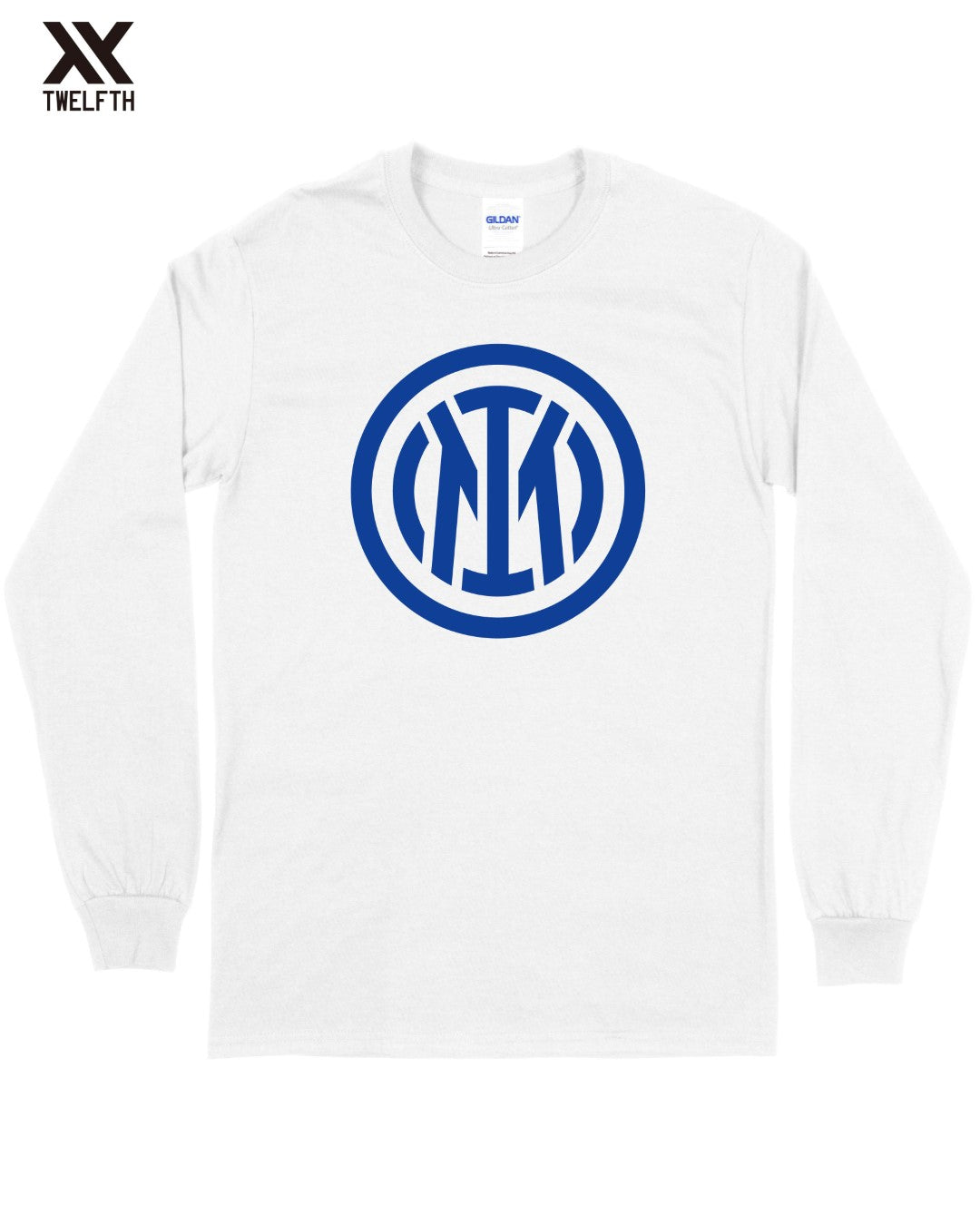 Inter Milan Crest T-Shirt - Mens - Long Sleeve