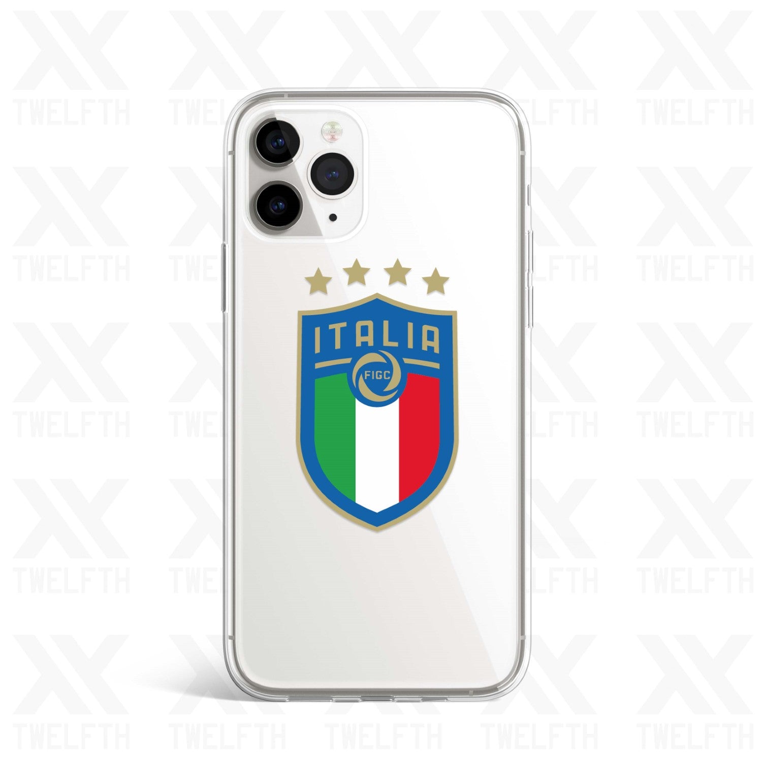 Italy Crest Clear Phone Case