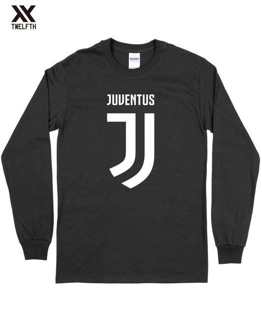 Juventus Crest T-Shirt - Mens - Long Sleeve