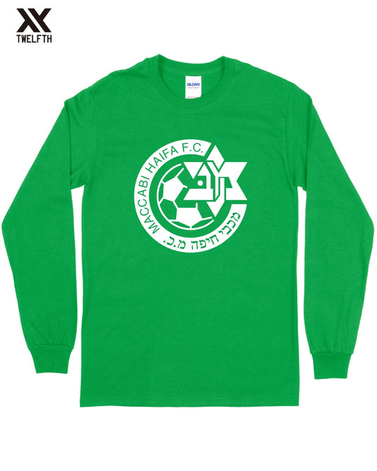 Maccabi Haifa Crest T-Shirt - Mens - Long Sleeve