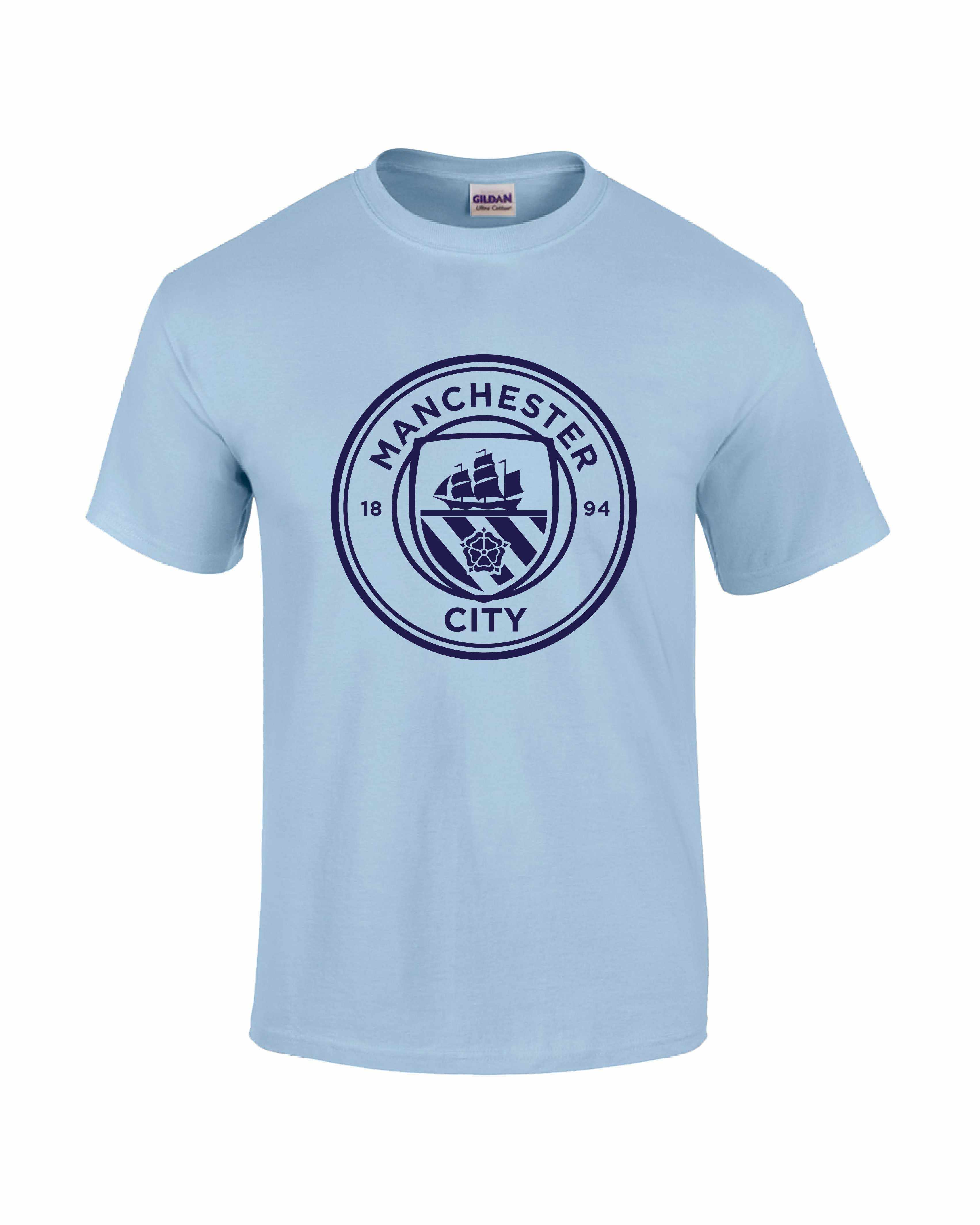 Manchester City Crest T-Shirt - Mens