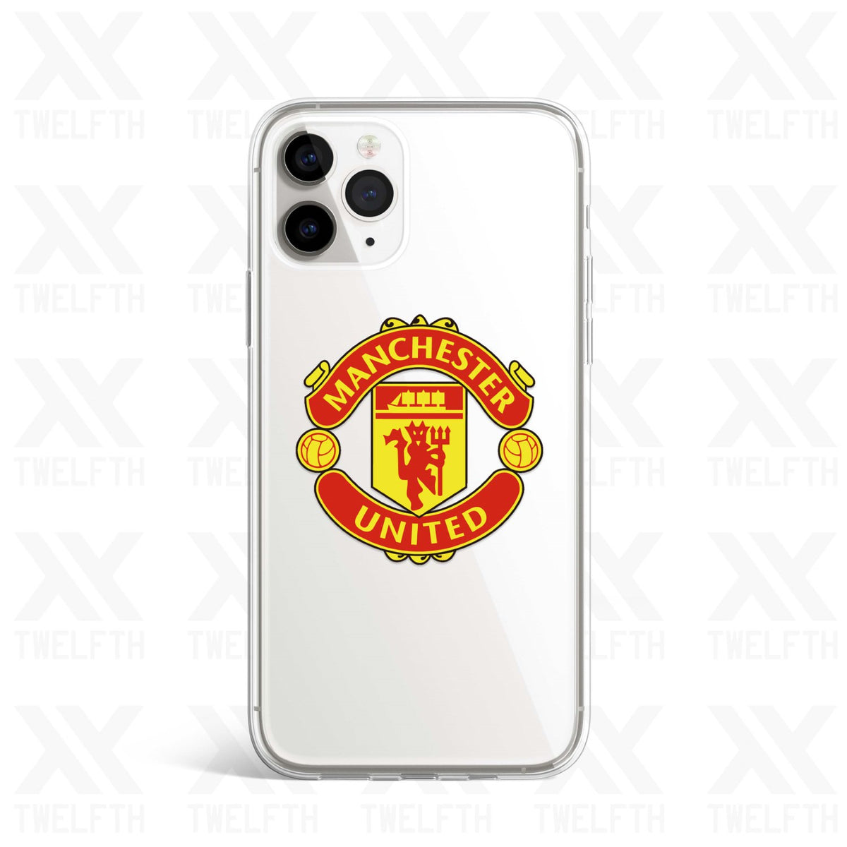 Manchester United Crest Clear Phone Case