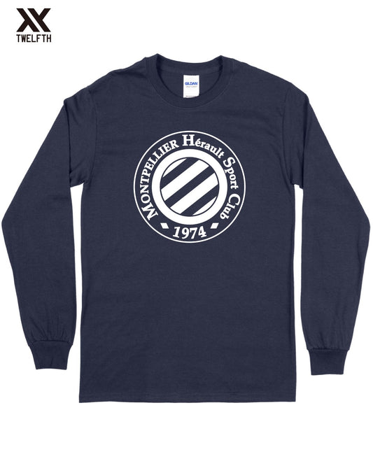 Montpellier Crest T-Shirt - Mens - Long Sleeve