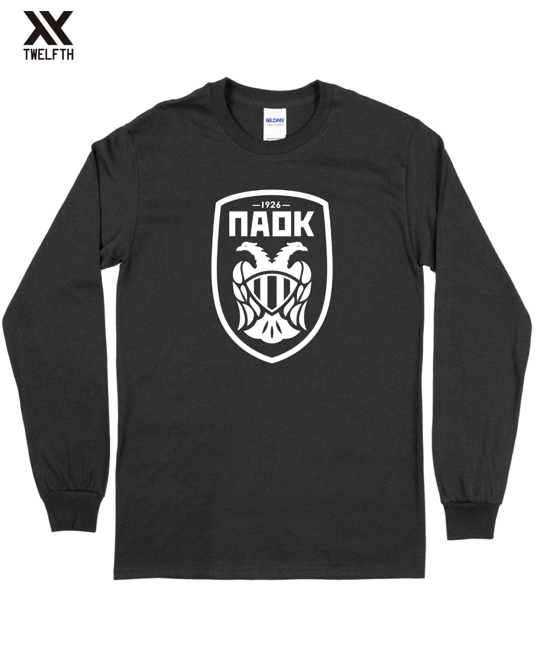 PAOK Crest T-Shirt - Mens - Long Sleeve
