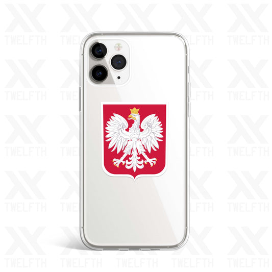 Poland Crest Clear Phone Case
