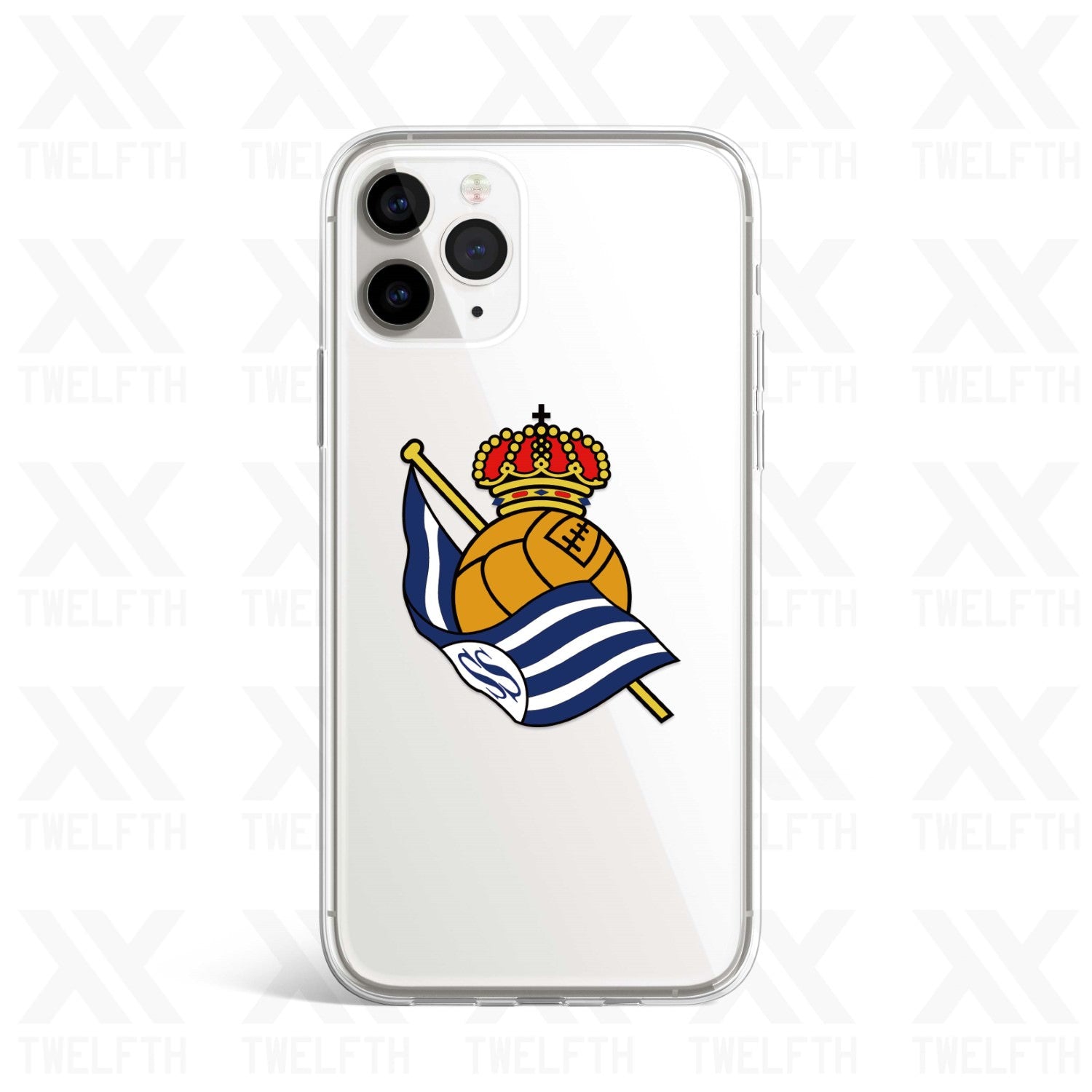 Real Sociedad Crest Clear Phone Case
