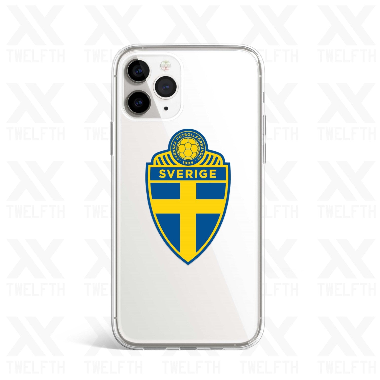 Sweden Crest Clear Phone Case
