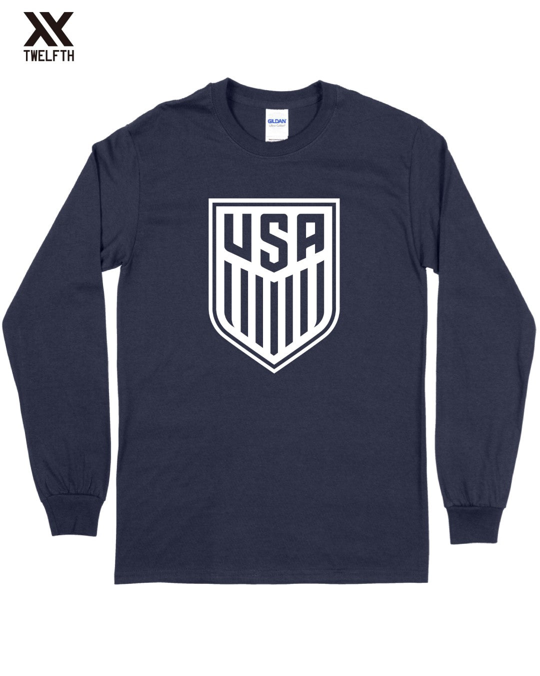 USA Crest T-Shirt - Mens - Long Sleeve