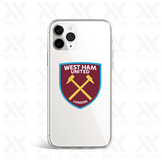 West Ham Crest Clear Phone Case