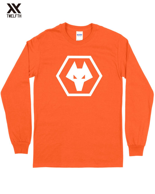 Wolves Crest T-Shirt - Mens - Long Sleeve
